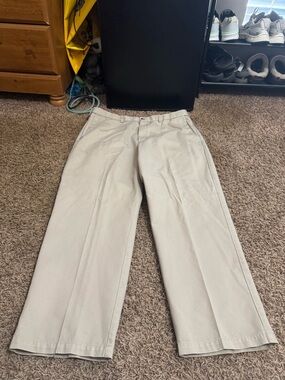 Haggar Men's Light Tan Chino Pants - Straight Leg